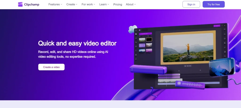 Microsoft Clipchamp - Video Editing Software for Beginners