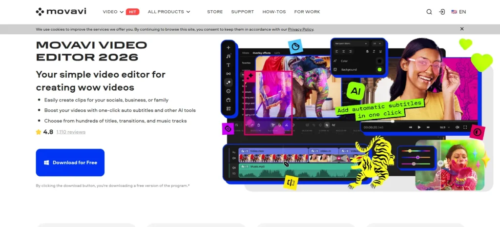 Movavi Video Editor - Video Editing Software for Beginners