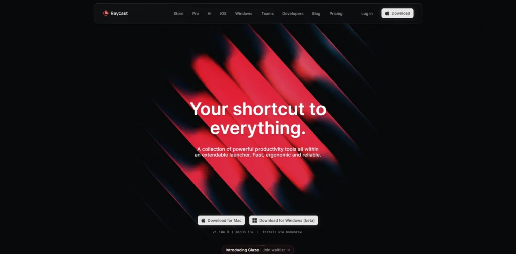 Mac Productivity Apps -Raycast