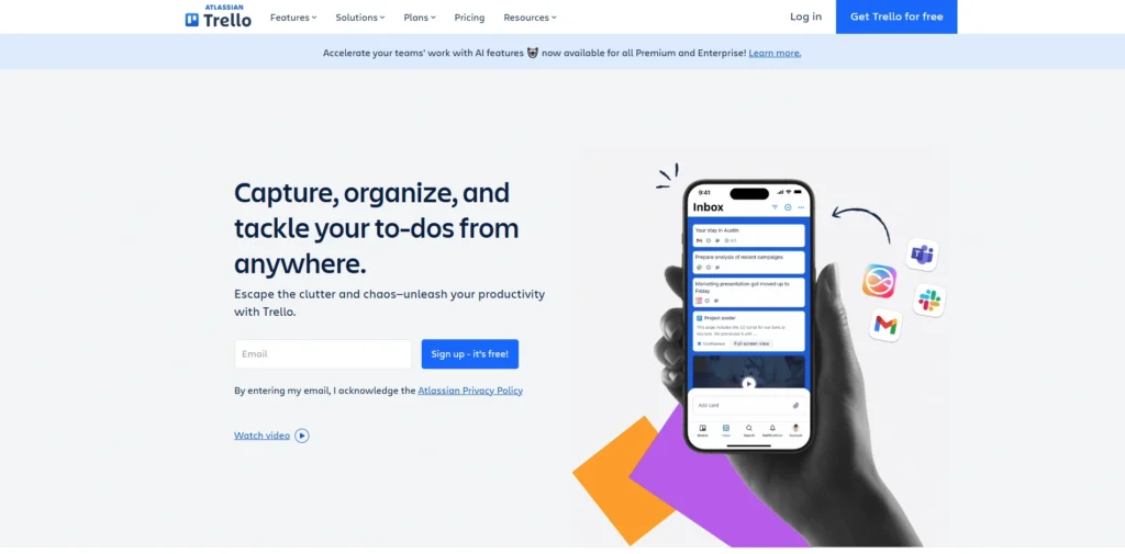 Mac Productivity Apps -Trello