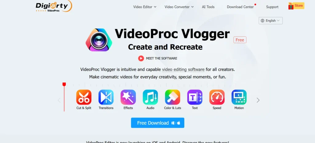 VideoProc Vlogger - Video Editing Software for Beginners