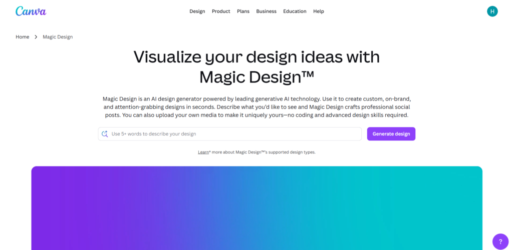 AI Tools for Businesses-Canva AI Tools
