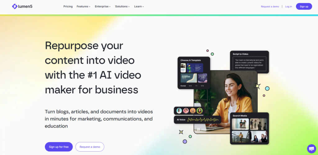AI Tools for Businesses-Lumens5 