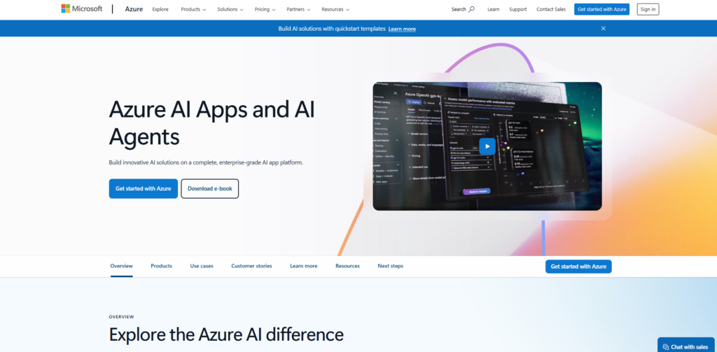 AI Tools for Businesses-Microsoft Azure AI
